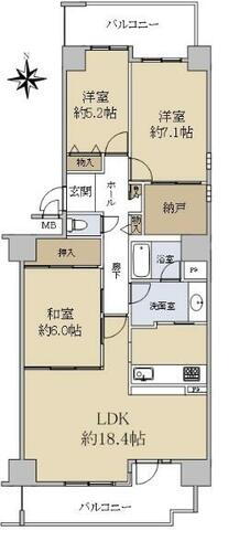 シーアイマンション須磨エクシード 6階 3LDK 物件詳細