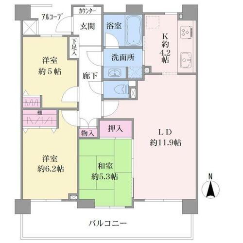 クレッセントポートブリーズ 3階 3LDK 物件詳細