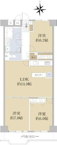 ブルンネン西高島平 7階 3LDK 物件詳細