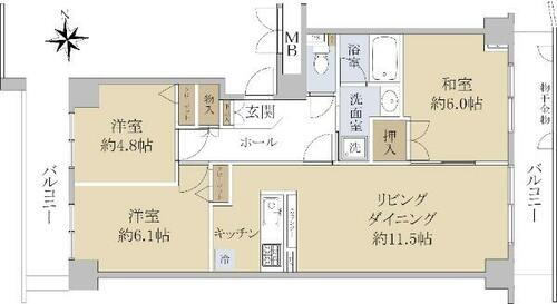 東急ドエルアルス子平町南 4階 3LDK 物件詳細