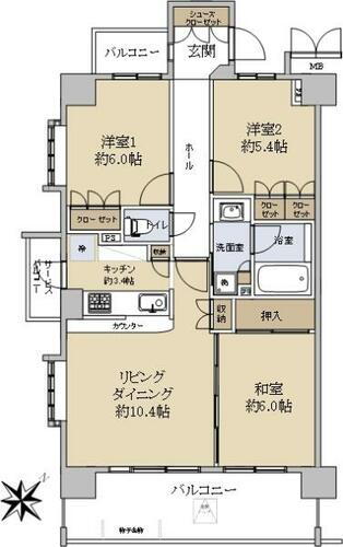 ガーラ・フィールズ川口 7階 3LDK 物件詳細