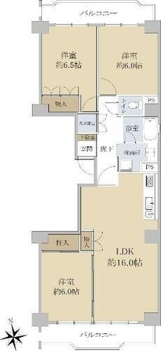 シーアイマンション第二本郷 6階 3LDK 物件詳細