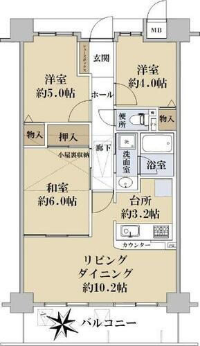 キングマンション此花Ⅱ 5階 3LDK 物件詳細