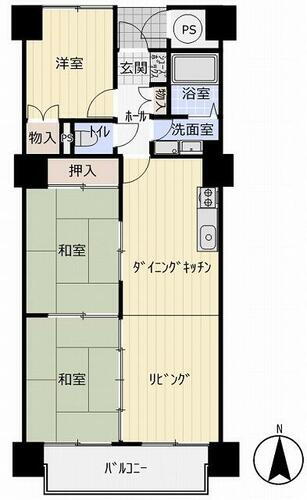 ホワイトハウス松山 8階 3LDK 物件詳細