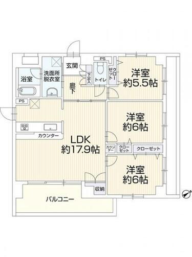 ルオーラ相模原中央　４０５ 4階 3LDK 物件詳細