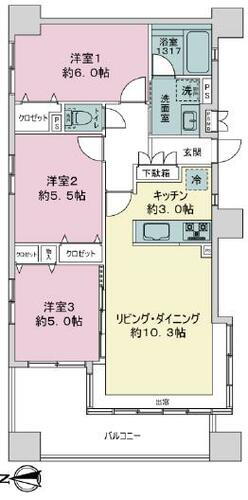 ライオンズマンション八王子第８ 10階 3LDK 物件詳細