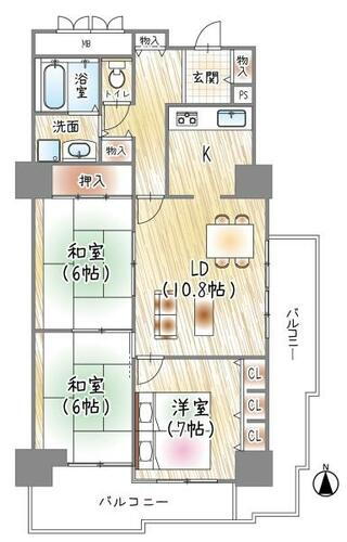 桜宮リバーシティＮＡＣ１号棟 16階 3LDK 物件詳細