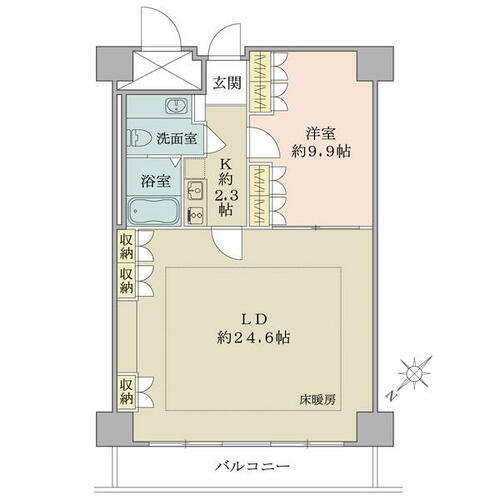 スマートヴィレッジ稲毛Ａ棟１２階 12階 1LDK 物件詳細