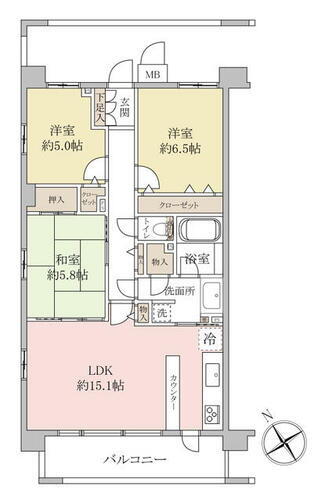 ベルドゥムール越谷南町 ■大切なペットと一緒に暮らせます！（細則有）