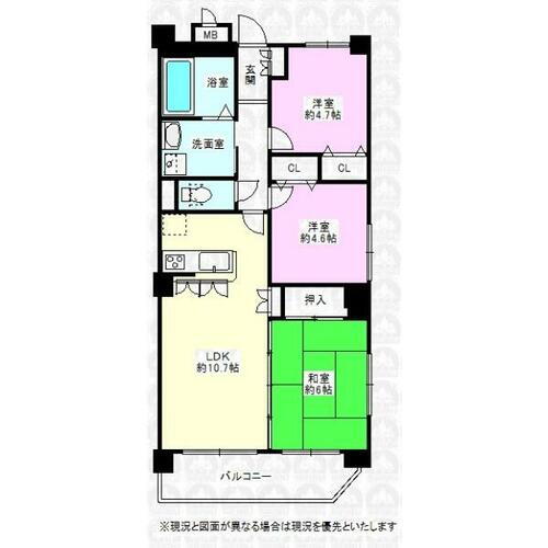 ワイズユウラク新所沢パテラ 5階 3LDK 物件詳細