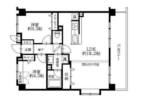 ライオンズマンション武蔵小金井中町 3LDKのプラン