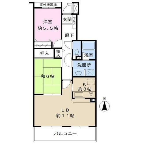 ちはら台ファミールハイツ６号棟 1階 2LDK 物件詳細