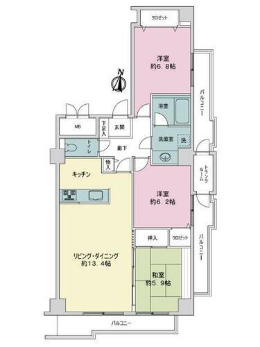 アルファコート・南七条 11階 3LDK 物件詳細