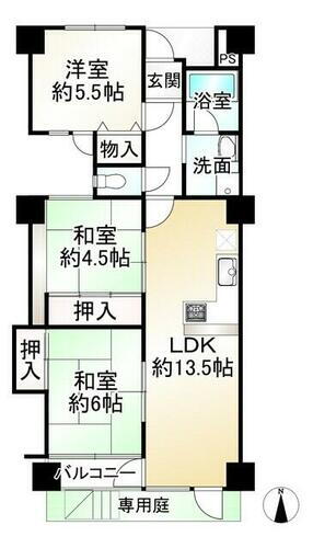 ラポー桂 1階 3LDK 物件詳細