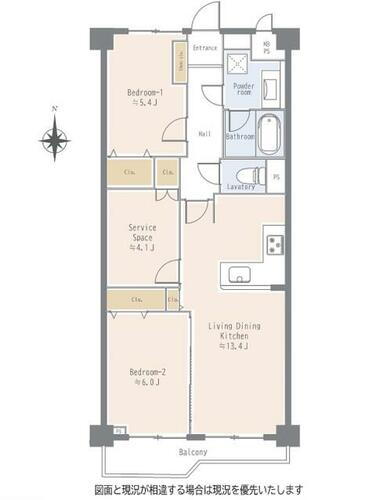 ライオンズマンション調布　Ｄ棟　１１０２号室 11階 2SLDK 物件詳細