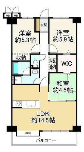 ディオ・フェルティ枚方 6階 3LDK 物件詳細