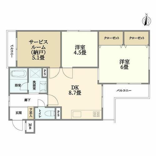 ライオンズマンション井土ケ谷第５ 2階 2SDK 物件詳細