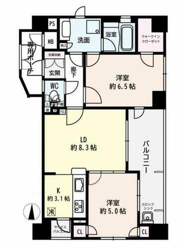 エステムプラザ京都烏丸三条 地上11階建の6階部分です。南・北・東の三方角住戸で独立性が高い物件です。