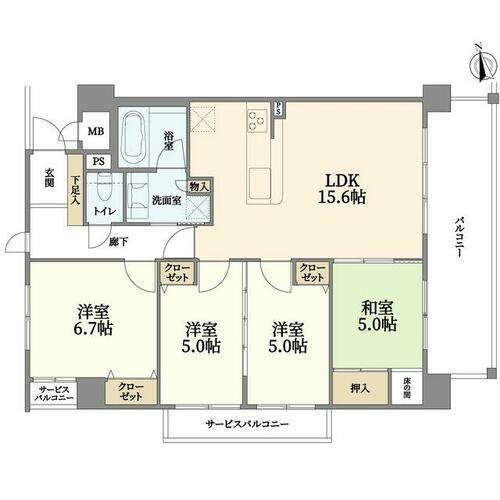 グランアモール泉北深井 4階 4LDK 物件詳細