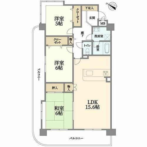 エンゼルハイム井尻 4階 3LDK 物件詳細