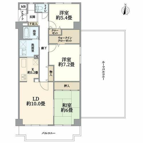 サーパス藤沢湘南台 4階 3LDK 物件詳細