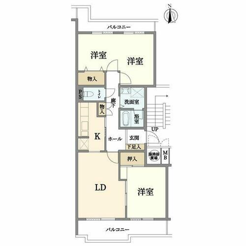 イトーピア徳川町マンション 2階 2LDK 物件詳細