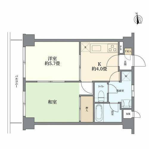 ソレイユ高島平Ｉ 5階 2K 物件詳細