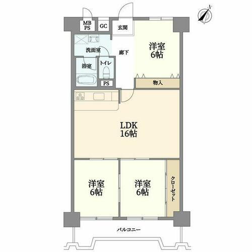 朝日プラザ千里Ｄ棟 間取り図