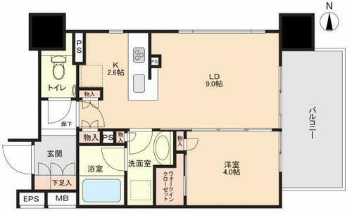 シティハウス名駅那古野 5階 1LDK 物件詳細