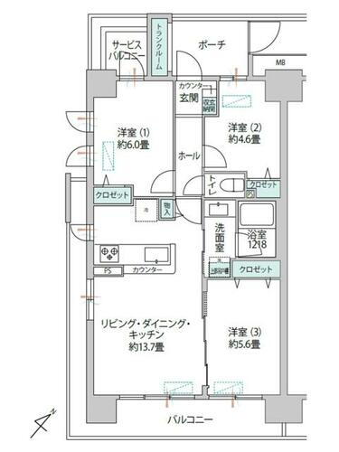 セントラルコート曳舟 3階 3LDK 物件詳細