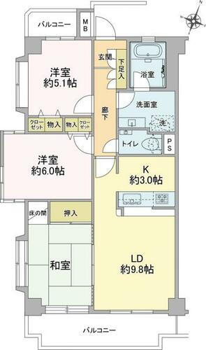 シティコーポ立石 5階 3LDK 物件詳細