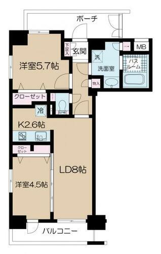 日神デュオステージ浅草今戸 10階 2LDK 物件詳細