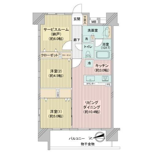 デュオシティ上野松が谷 9階 2SLDK 物件詳細