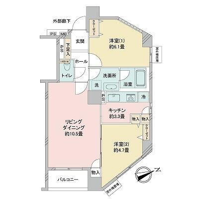 コスモ川口アーバンスクエア 1階 2LDK 物件詳細