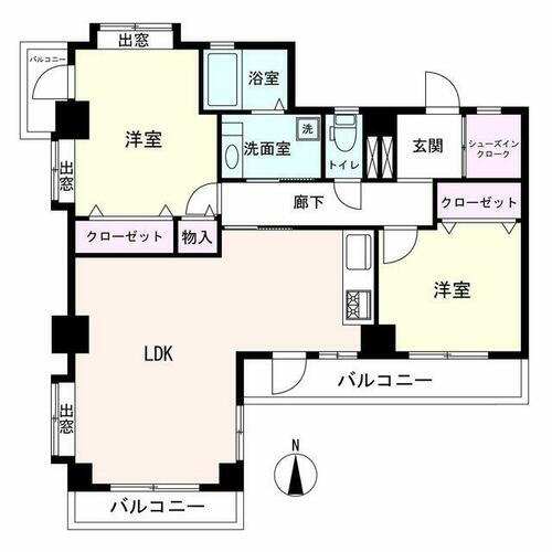 キャニオンマンション第３中村橋 3階 2LDK 物件詳細