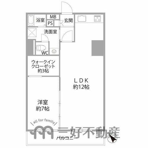 チサンマンション祇園 6階 1LDK 物件詳細