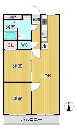 シャトーシャンベル 3階 2LDK 物件詳細