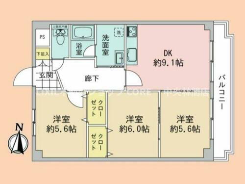 タウンコート南町田 暮らしやすい3DKのお部屋！室内大変綺麗です。詳細はお気軽にお問い合わせください。