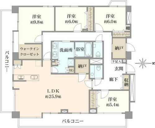 東急ドエル・プレステージ目白台 6階 4LDK 物件詳細