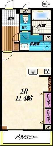 グランステューディオ経堂 2階 ワンルーム 物件詳細