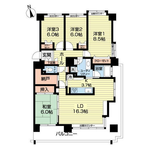 ロジェ常磐の杜 6階 4LDK 物件詳細