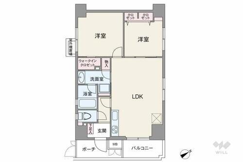 クリオ南大井壱番館 5階 2LDK 物件詳細