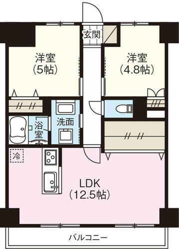 ライオンズマンション和光第参 5階 2LDK 物件詳細