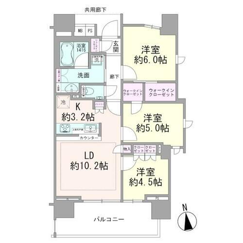 クレヴィア赤羽ステーションテラス 3階 3LDK 物件詳細