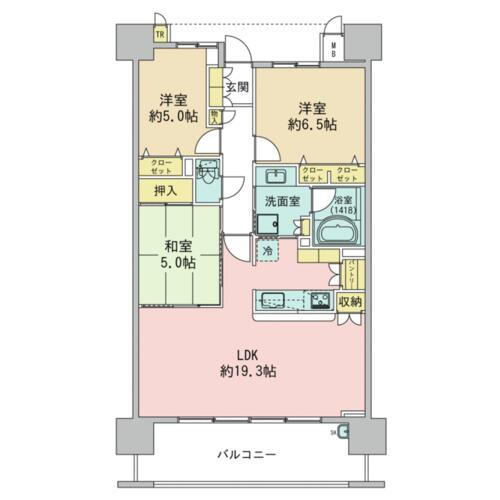 リバーガーデンシティアリス 7階 3LDK 物件詳細