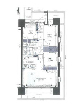 レーベン古川七日町ＴＨＥ　ＳＴＡＴＥ 南向きの最上階、角部屋３ＬＤＫマンション