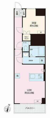 新大橋永谷マンション １ＬＤＫ、価格２９８０万円、専有面積４０．１０㎡、フルリフォーム完了済み！