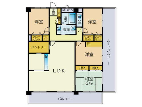 ビブレマンション健軍東 6階 4LDK 物件詳細