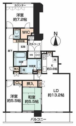 ライオンズマンション大阪スカイタワー 3階 3LDK 物件詳細