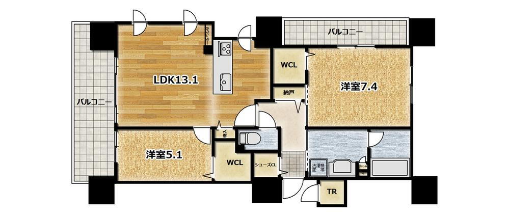 ファインシティ札幌ザ・ノースゲート 10階 2LDK 物件詳細